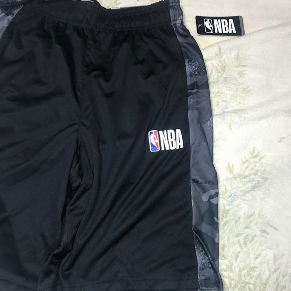 NBA Basketball Shorts Black/Gray Camo SIze M - Picture 3 of 6